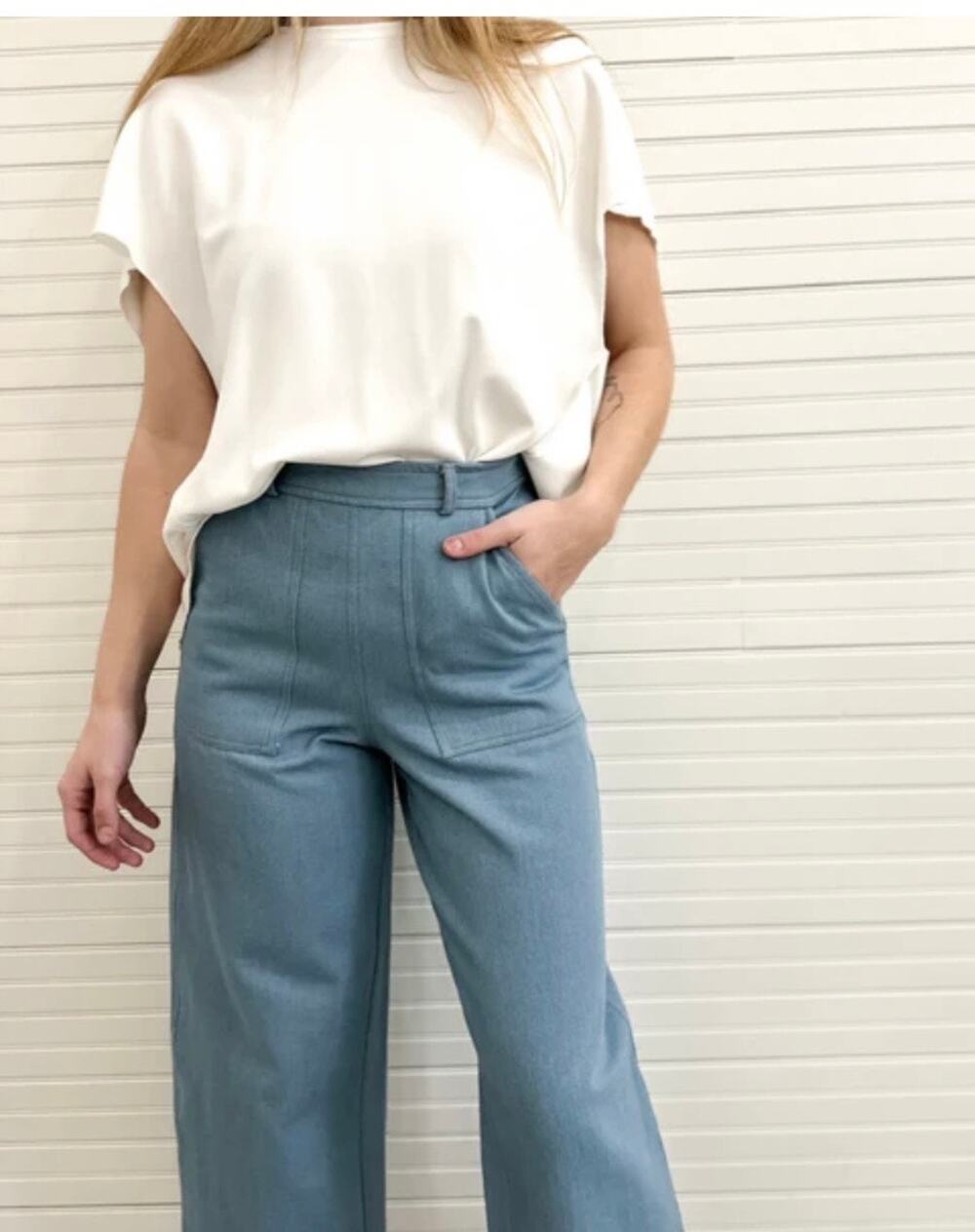 NLT Kenny Top Blouse Oversized Boxy White Size Small